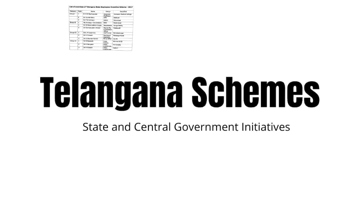 telangana schemes list