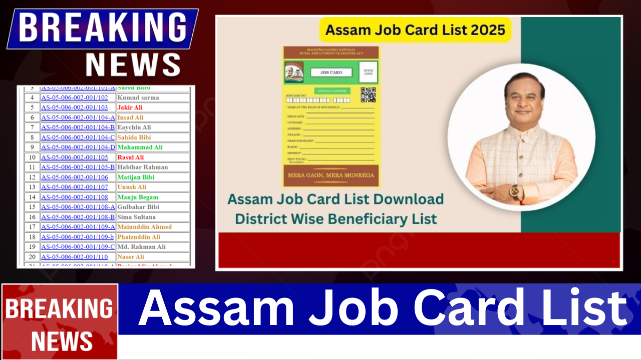 Assam Job Card List