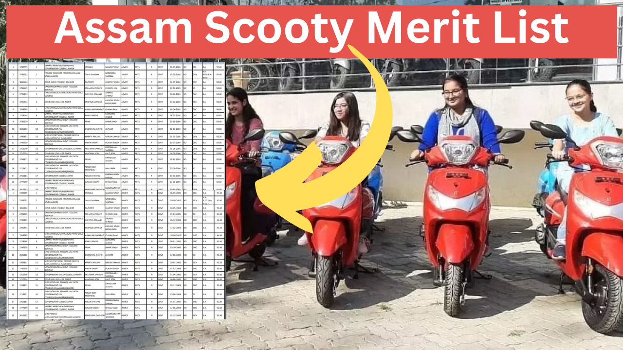 Assam Scooty Merit List